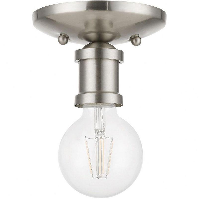 Livex Lighting Lansdale 1 - Light Flush Mount in  Brushed Nickel