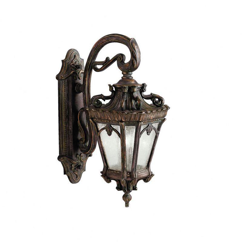 Bronze and Black 24" Traditional Lantern Wall Light