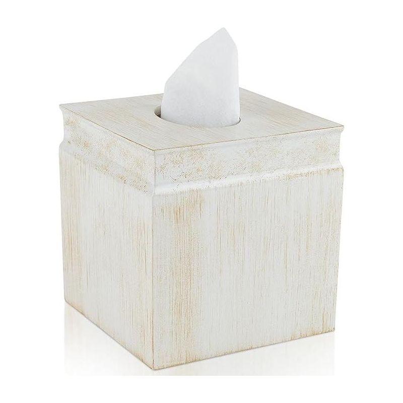 Creative Scents Rustic Luxe Square Tissue Box Cover