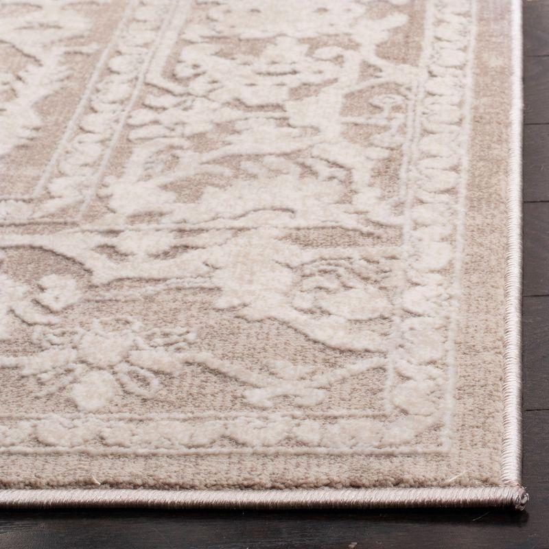 Reflection RFT665 Power Loomed Area Rug - Beige/Cream - 5'x5' - Safavieh.