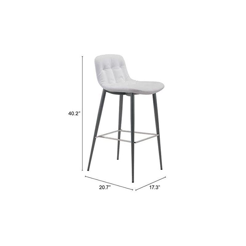 Zuo Hospitality Tangiers Upholstered Counter Stool (Set of 2)