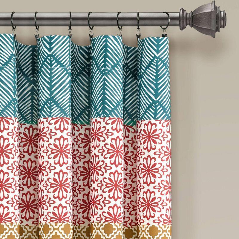 Lush Decor Bohemian Semi-Sheer Curtain Panel