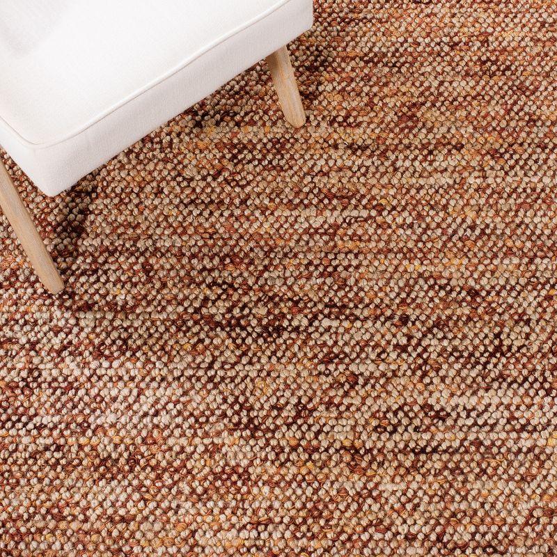 Bohemian BOH901 Hand Woven Indoor Area Rug - Natural/Rust - 5'x8' - Safavieh