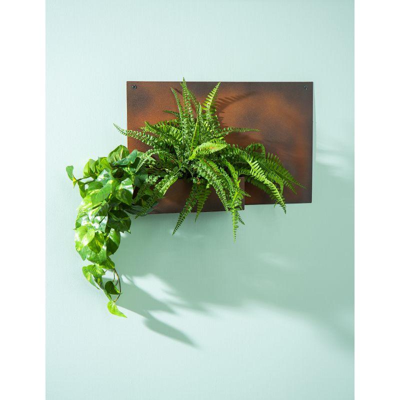 Kaiser Rust Finish Metal Indoor/Outdoor Wall Planter