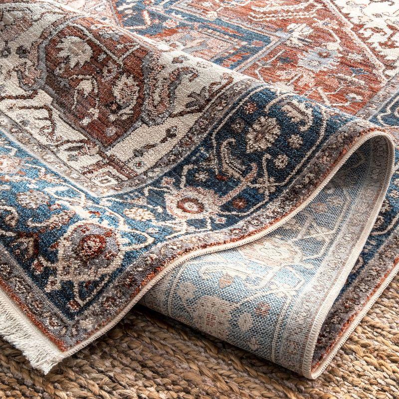 Nuloom Harriet Vintage Medallion Fringe Area Rug