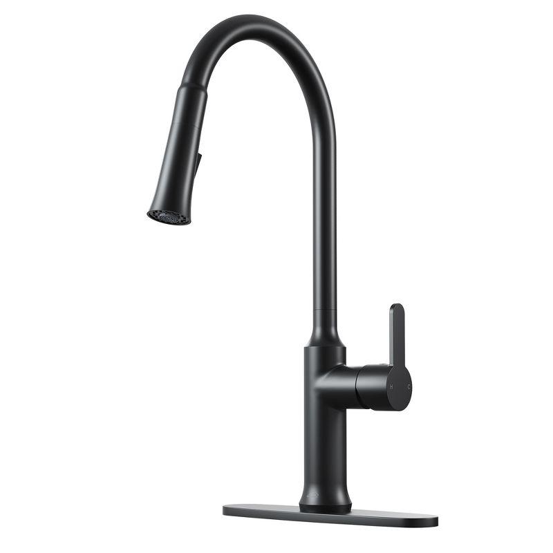 CASAINC 1.8 GPM Single-Handle Pull-Down Kitchen Faucet Single Hole Faucet