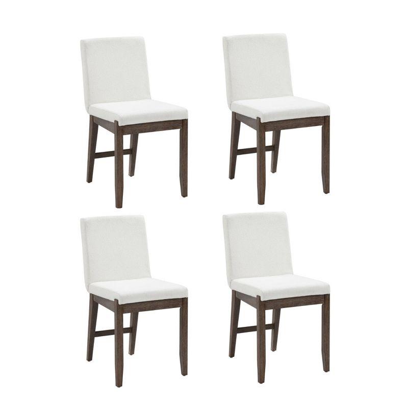 Nathan James Set of 4 Gracie Dining Chair Dark Brown