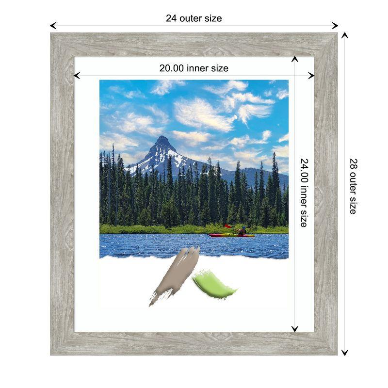 Dove Greywash Narrow Wood 16x20 Picture Frame