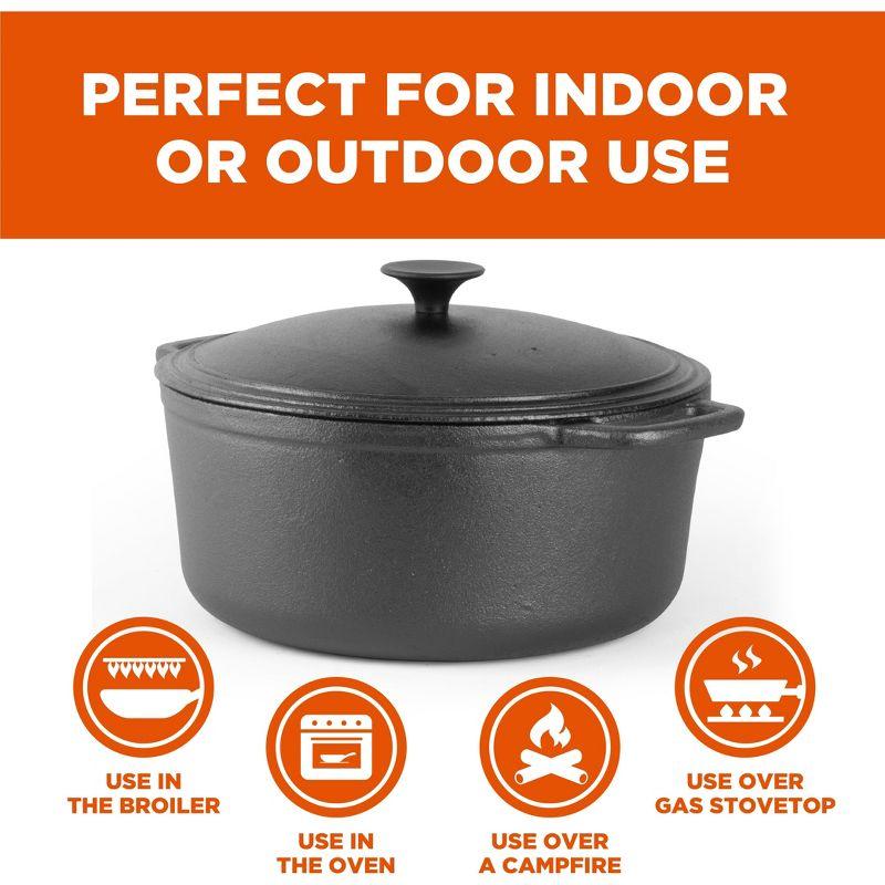 Commercial Chef Commercial Chef Cast Iron Dutch Oven