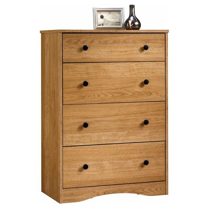 Highland Oak Vertical 4-Drawer Dresser with Deep Drawers