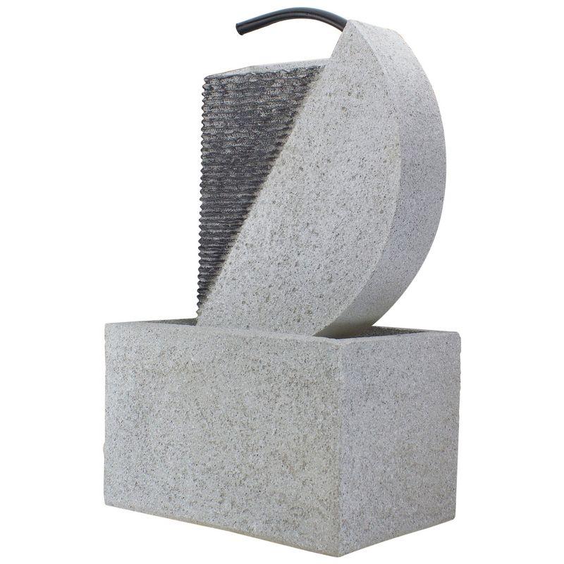 Northlight Modern Style Rainfall Outdoor Water Fountain - 20" - Gray