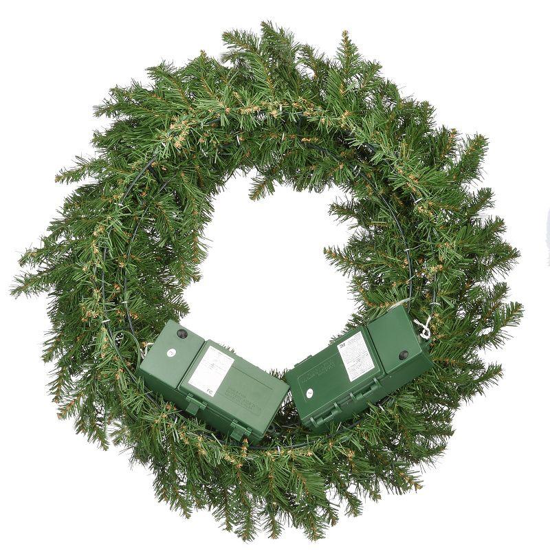 24" Prelit Kingswood Fir Wreath Infinity Lights - National Tree Company