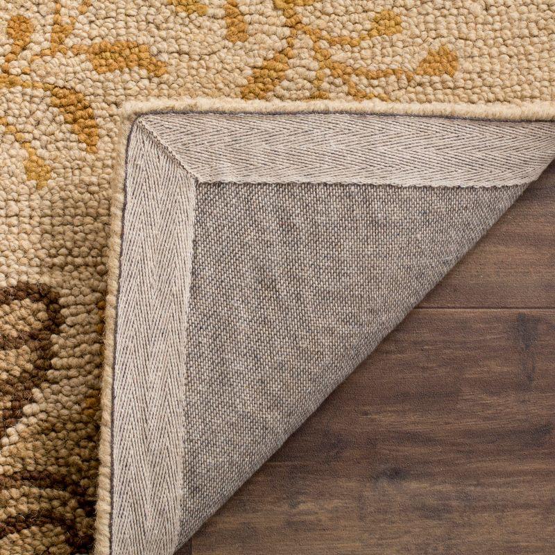 Beige Multi Floral Hand Tufted Wool Area Rug 2' x 3'