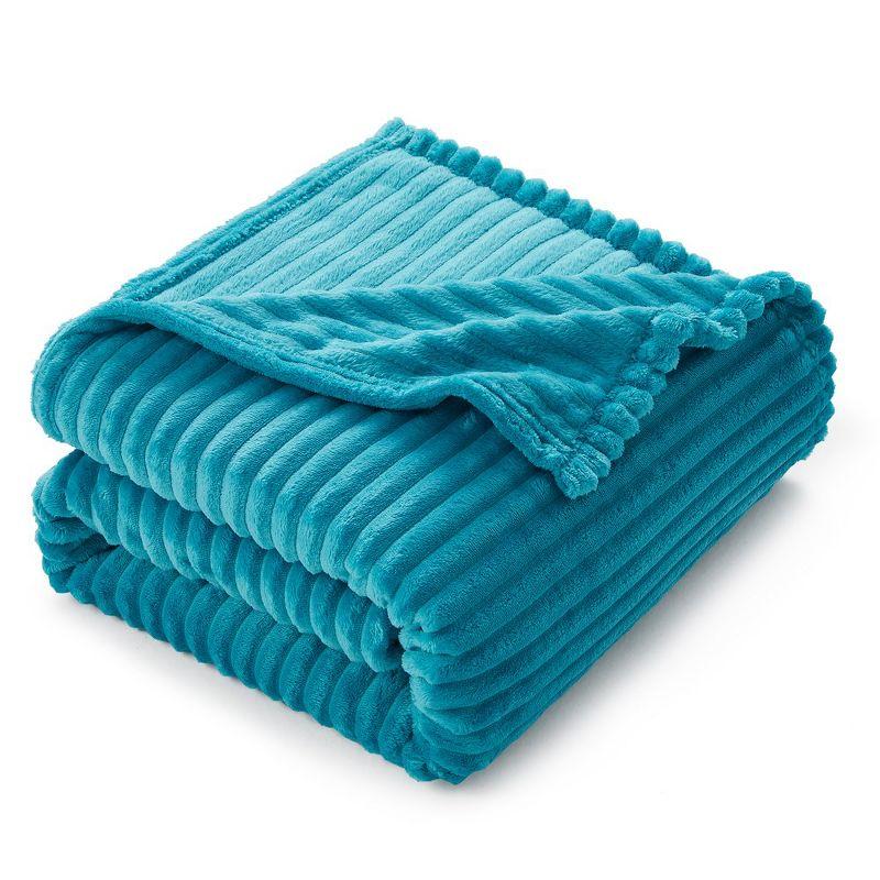 Nestl Nestl Cut Plush Cozy Throw Blanket - Fuzzy Warm Fleece Bed Blankets - Throws for Sofa, Bed, and Couch