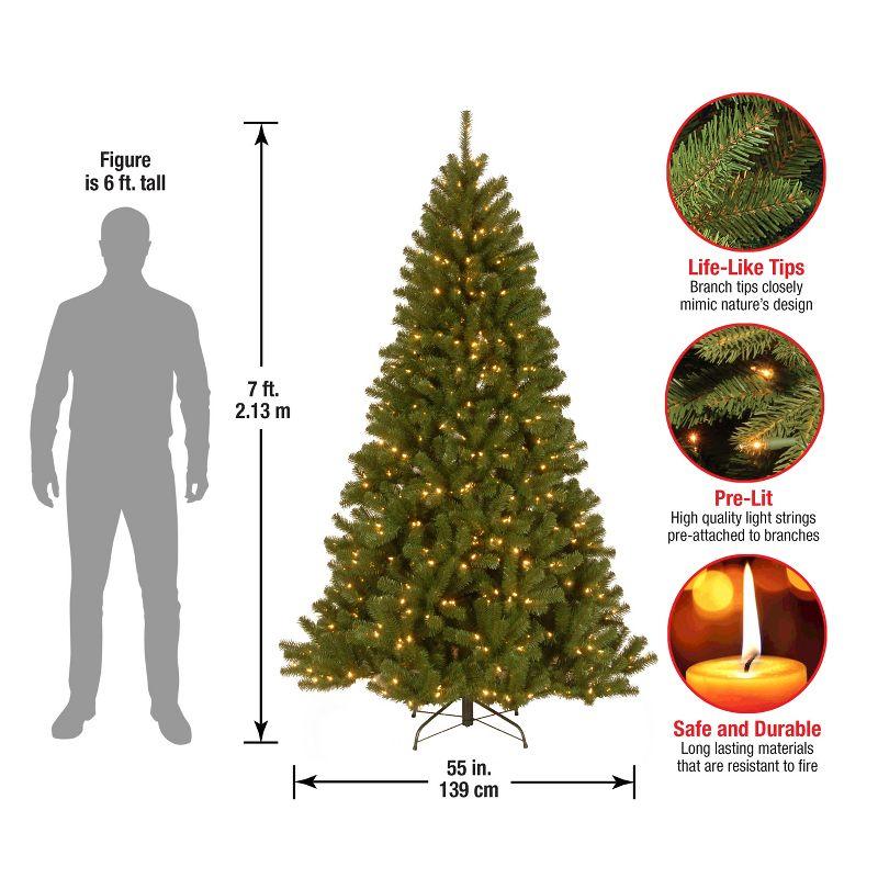 Prelit North Valley Spruce Artificial Christmas Tree Clear Lights - National Tree Company