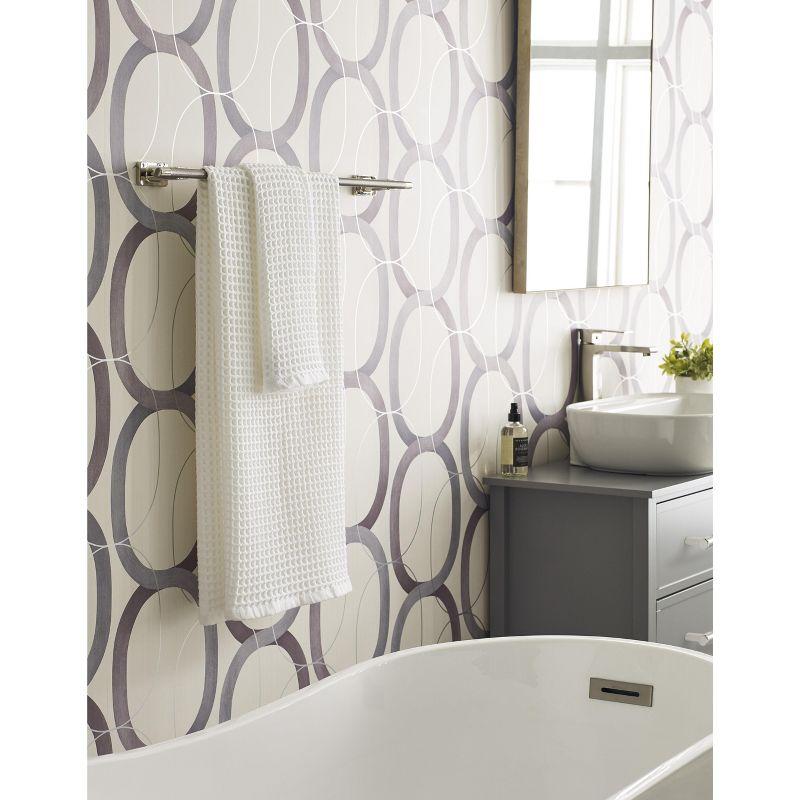 Amerock Esquire Polished Nickel/Stainless Steel 24 inch (610mm) Towel Bar