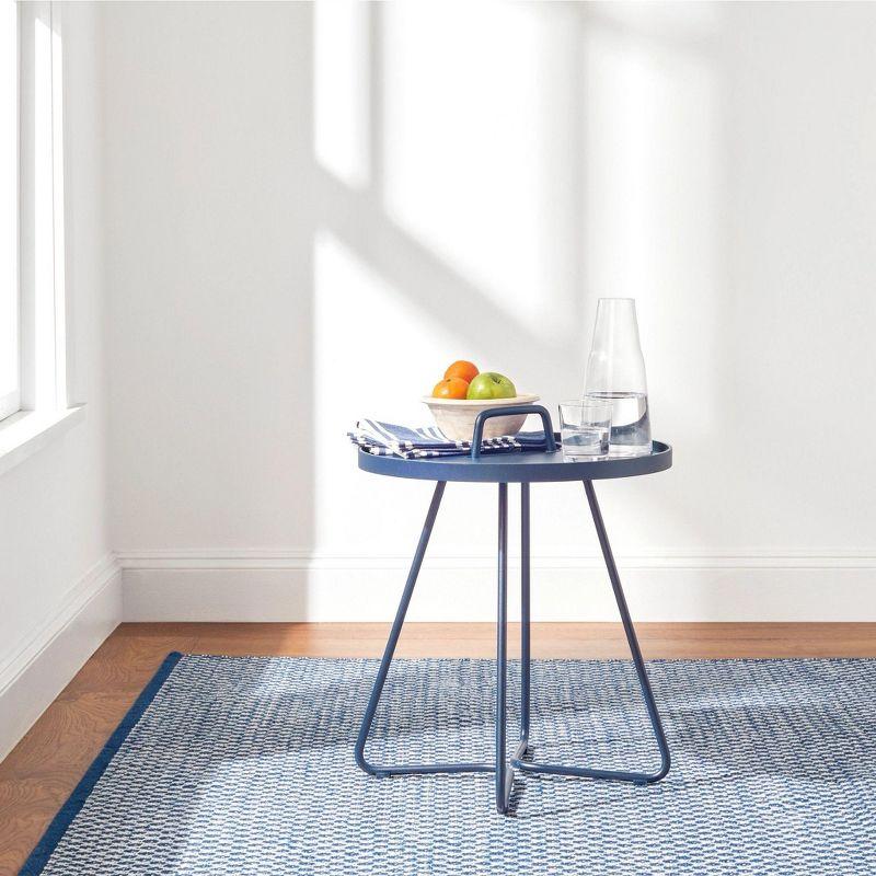 Mainsail Navy Handwoven Indoor/Outdoor Rug