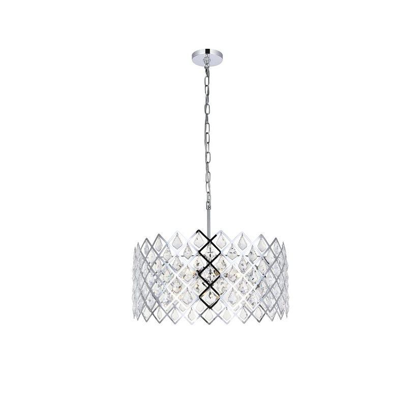 Elegant Lighting Lyla 21 inch pendant in chrome