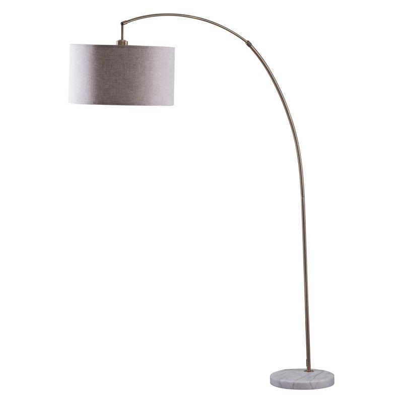 86" Bella Arc Floor Lamp with Marble Base - Ore International