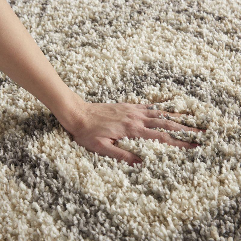 Nourison Scandinavian Shag SCN02 Denim Blue Area Rug