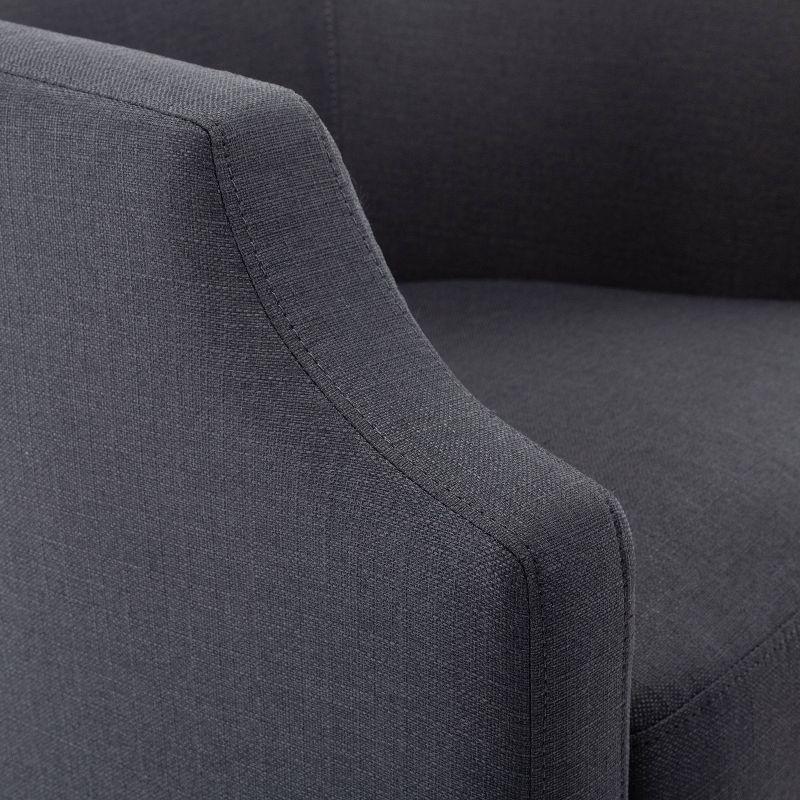 Debbie 77.47cm Wide Polyester Swivel Barrel Chair