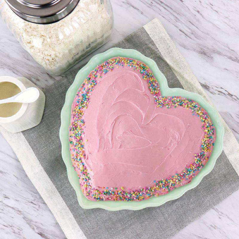 Mint Green Heart Shaped Ceramic Baking Dish