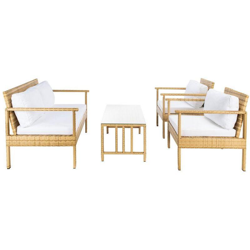 Garnen 4 Piece Patio Outdoor Living Set  - Safavieh