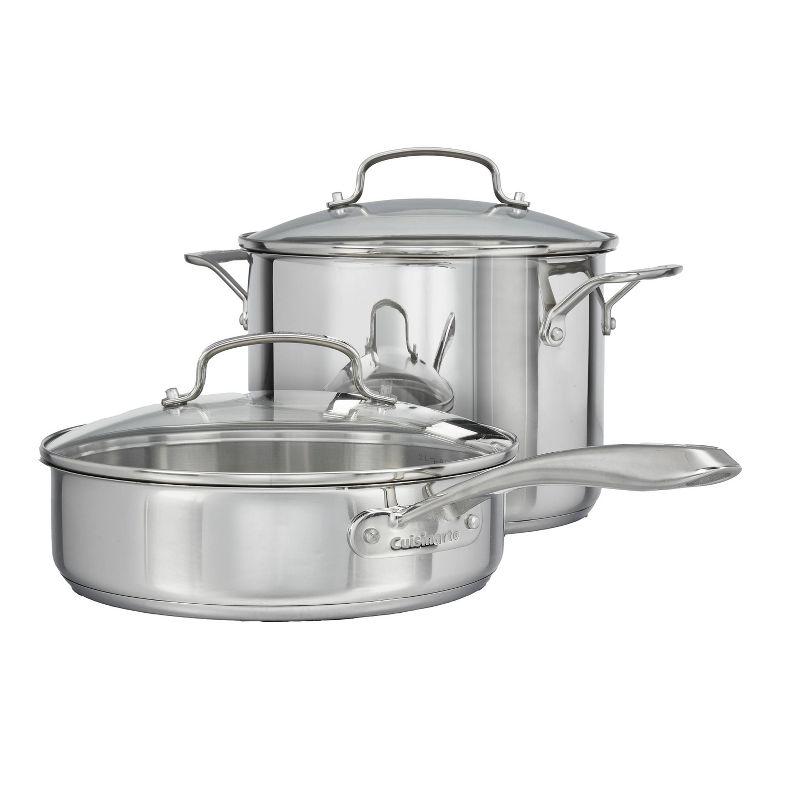 Cuisinart 10pc Classic Stainless Steel Cookware Set