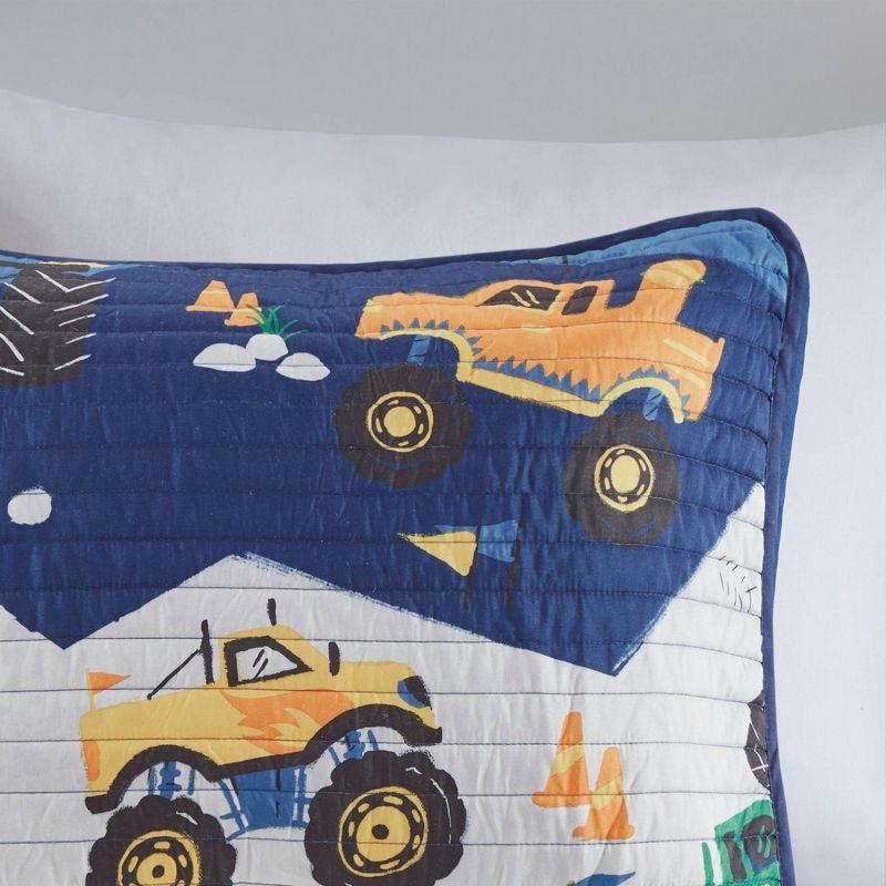 Nash Monster Truck Microfiber Reversible Quilt Set