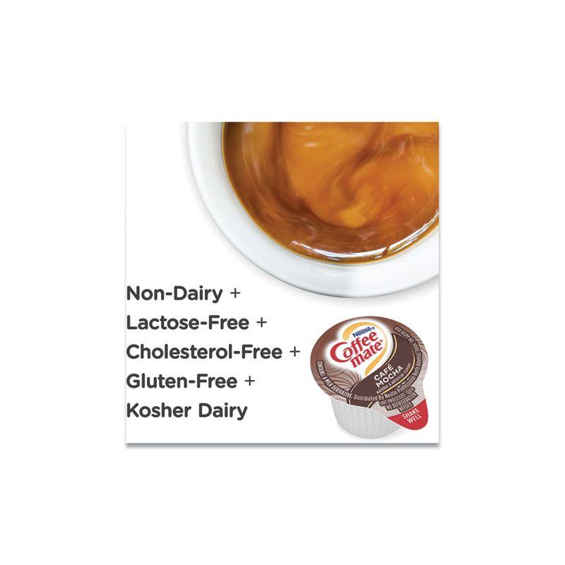 Coffee mate Liquid Coffee Creamer, Cafe Mocha, 0.38 oz Mini Cups, 50/Box