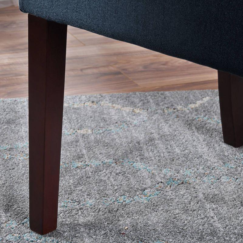 Christopher Knight Home Set of 2 Blythe Tufted Dining Chairs Navy Blue: Polyester Upholstery, Hardwood Frame