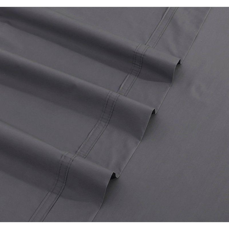 Cotton Percale Solid Sheet Set 300 Thread Count - Tribeca Living®