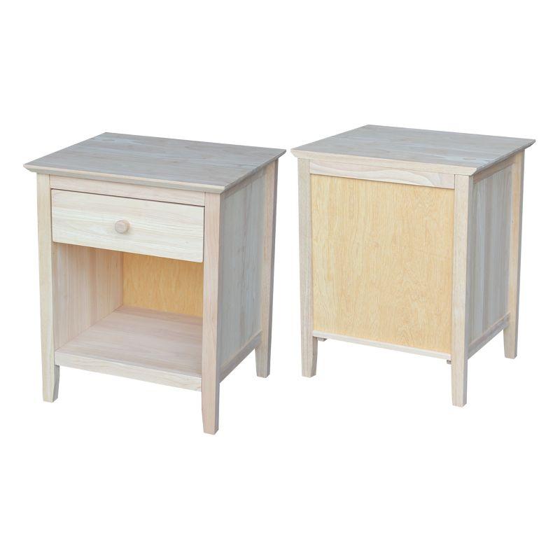 19.5" Nightstand Unfinished - International Concepts