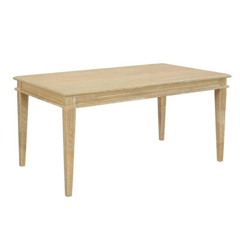 Martha Stewart Bella Parsons Dining Table Natural: Farmhouse Style, 4-Seat, Wood & MDF, 59.5" Width