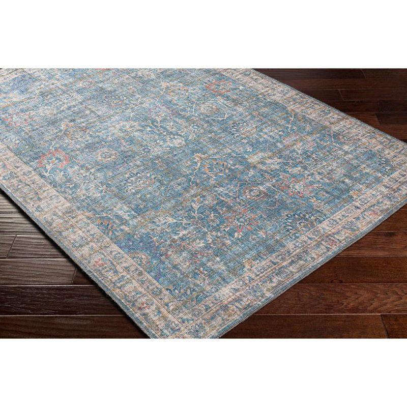 Mark & Day Markleville Washable Woven Indoor Area Rugs Pale Blue