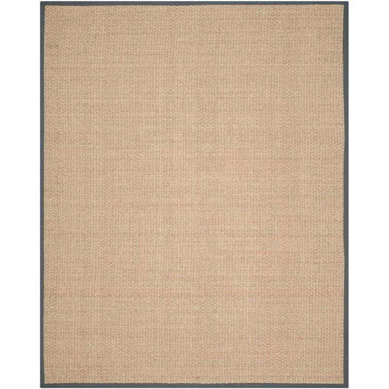 Cascadia Natural & Dark Grey 9' x 12' Hand-Knotted Cotton Blend Area Rug