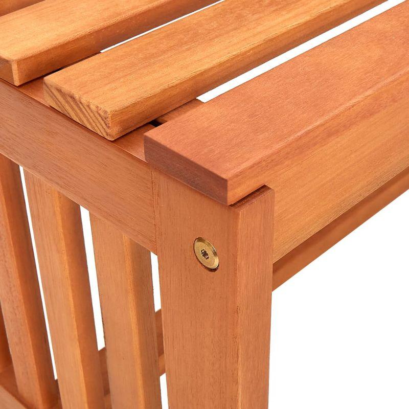 vidaXL Patio Bench 51.2 in. Solid Eucalyptus Wood