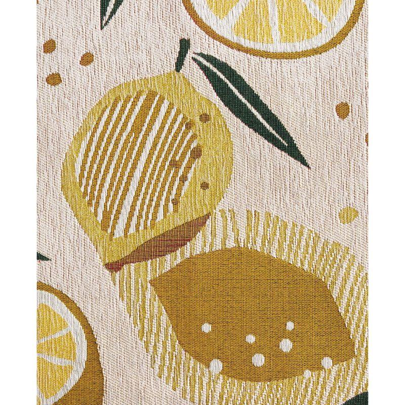 TOWN & COUNTRY LUXE Livie Fresh Lemon Everwash Washable Kitchen Mat