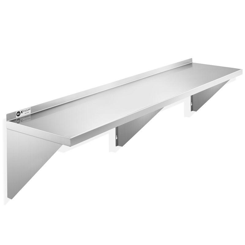 KUTLER Stainless Steel Shelf - NSF Commercial Wall Shelving