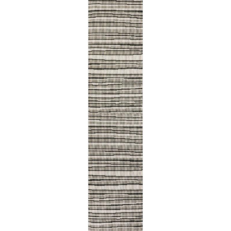 Castara Wavy Stripe Modern Indoor/Outdoor Area Rug - JONATHAN Y