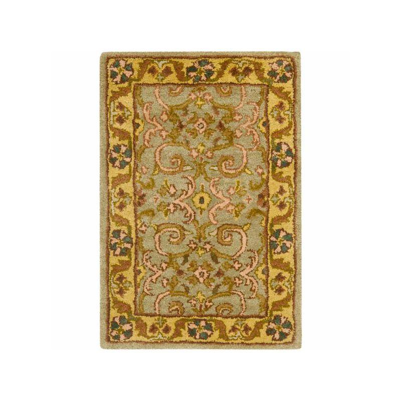 Heritage HG924 Handmade Accent Rug - 2'x3' - Grey/Gold - Safavieh