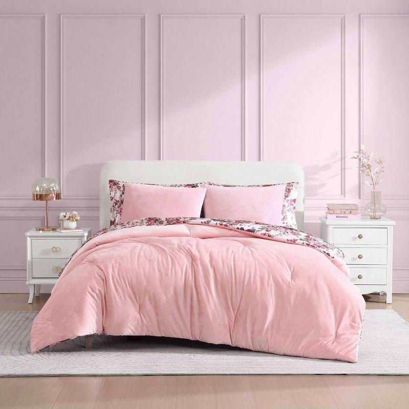 Betsey Johnson Betsey Johnson Solid Reversible Comforter Set
