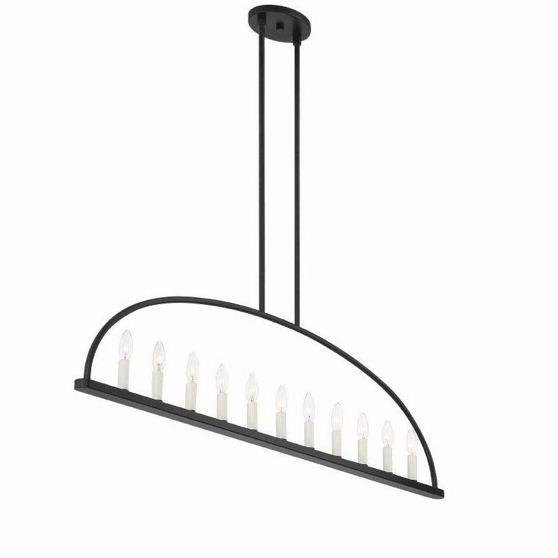 Crystorama Lighting Abbott 11 - Light Chandelier in  Black