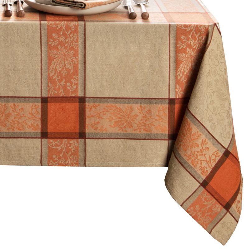 Elrene Autumnal Harvest Jacquard Tablecloth - Elrene Home Fashions