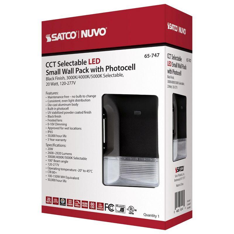 Nuvo 1 - Head LED Hardwired Dusk to Dawn Outdoor Security Wall Pack