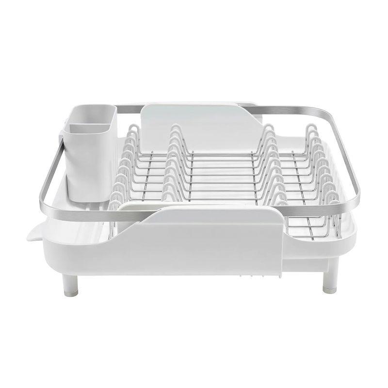 Better Houseware Large Expanding Dish Rack in White