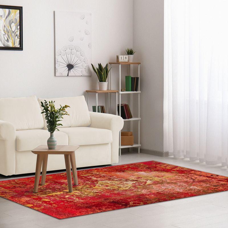 Liora Manne Marina Kermin Indoor/Outdoor Rug Saffron 4'10" x 7'6"
