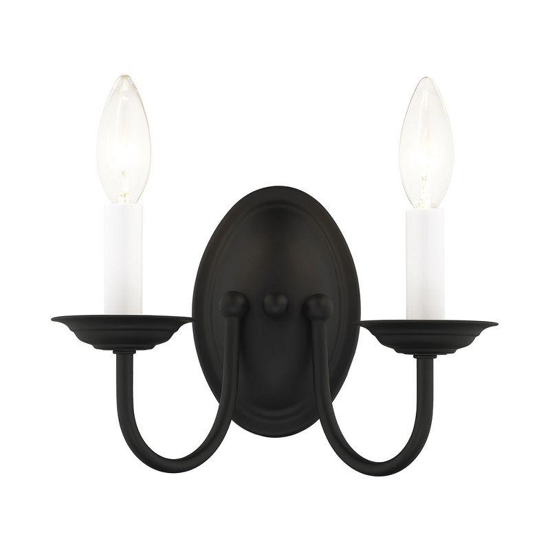 Livex Lighting Home Basics 2 - Light Wall Light in  Black
