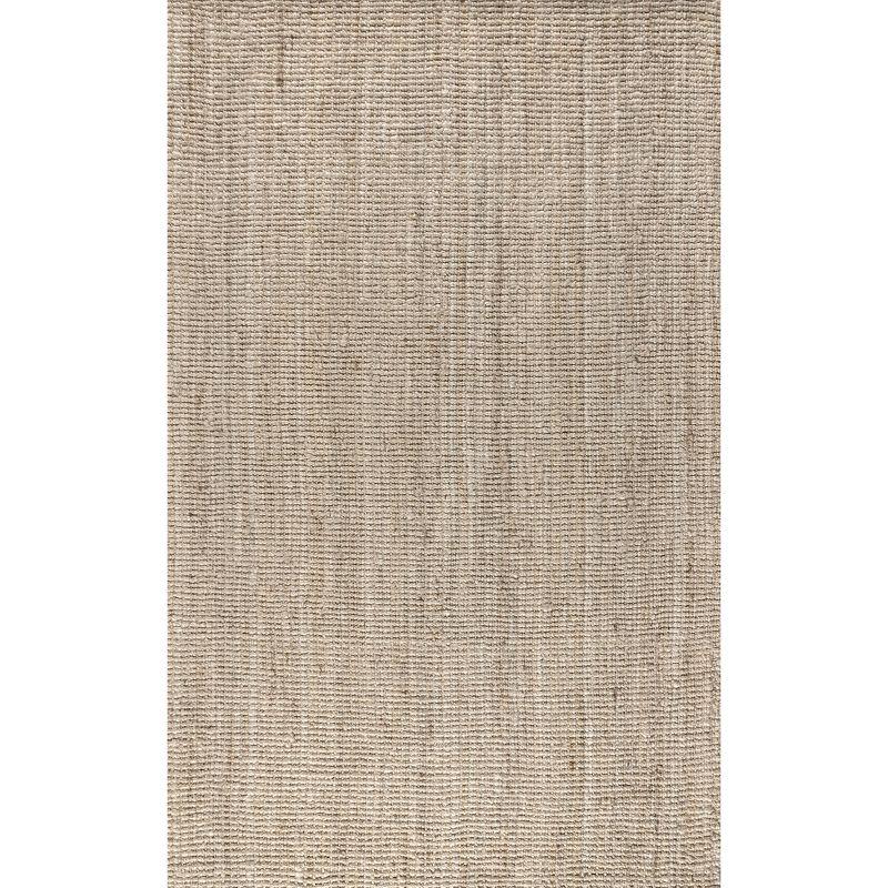 3'x5' Pata Hand Woven Chunky Jute Area Rug, Light Ivory - JONATHAN Y