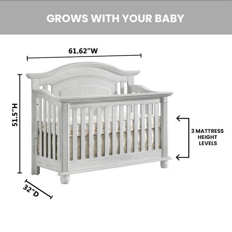 Oxford Baby London Lane 4-in-1 Convertible Crib